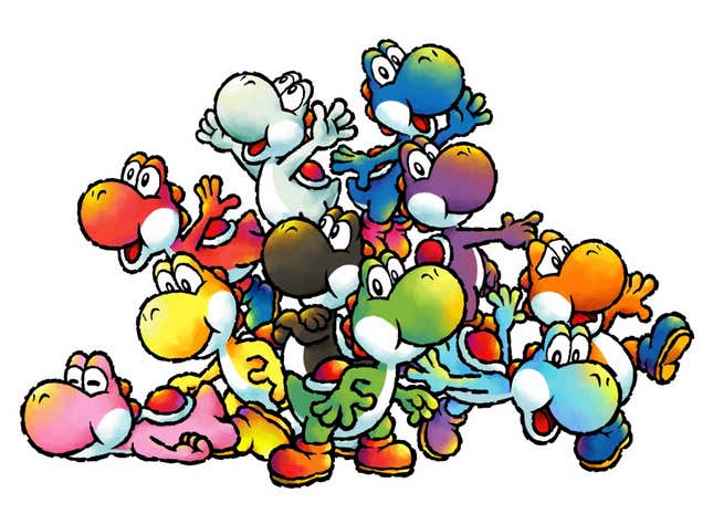 Image for article titled Yoshi Devolved From Babysitter to Baby