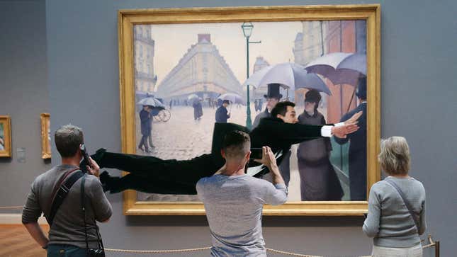 Image for article titled Art Museum Guard Bravely Throws Body In Front Of Camera Flash