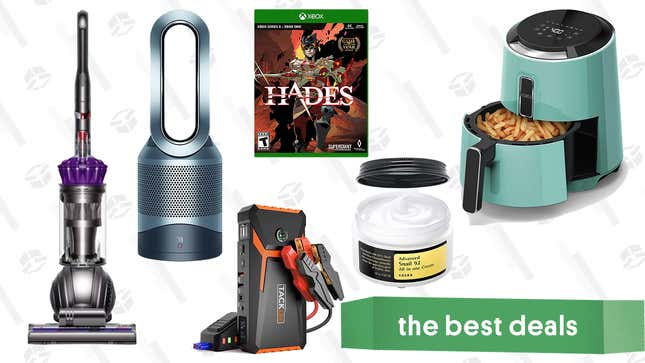 Image for article titled Saturday&#39;s Best Deals: Crux Touchscreen Air Fryer, Hades, Tacklife Auto Accessories, Dyson Home Goods, and More