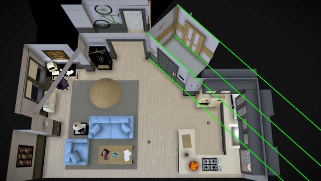 Imagen para el artículo titulado El apartamento de Seinfeld es físicamente imposible, como demuestra esta imagen