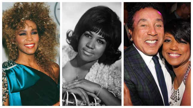 Whitney Houston, Aretha Franklin, Marva Hicks with Smokey Robinson