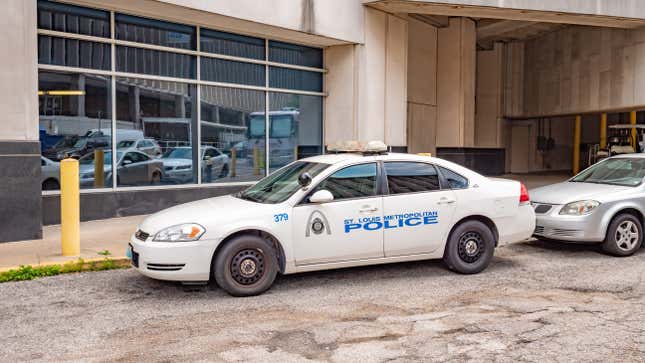 St Louis Metropolitan Police car in the city - ST. LOUIS, MISSOURI - JUNE 19, 2019