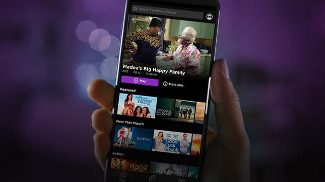 Image for article titled Roku Chases the Best Free Streaming Service With Mobile Support
