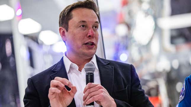SpaceX founder Elon Musk at a Crew Dragon event at the company’s Hawthorne, California headquarters in October 2019.
