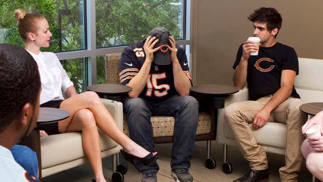 Image for article titled NFL Opens Counseling Center To Help Bears Fans Cope With Devastating Blowouts
