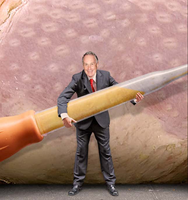 Mayor Bloomberg rings in the Thanksgiving season.