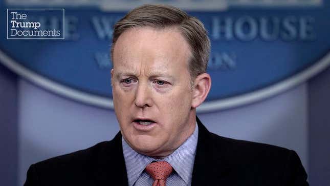 Image for article titled Sean Spicer