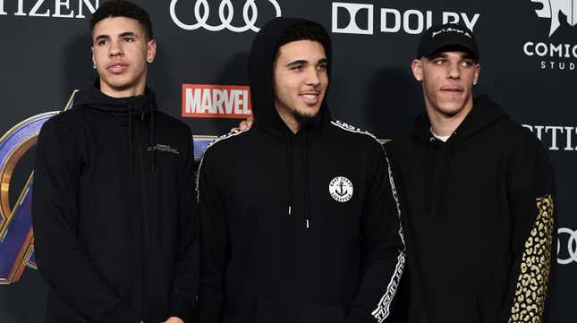 We’ve been reduced to two Ball brothers in the NBA as LiAngelo (center) was waived by Detroit today.