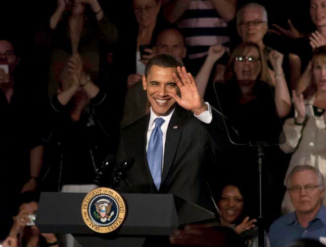 Image for article titled Obama Slips &#39;Hope&#39; Into Speech For The Fans