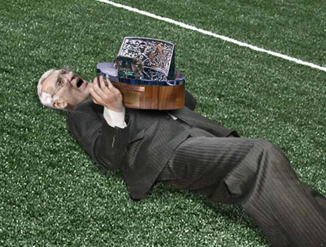 Image for article titled Dan Rooney Crushed Beneath Weight Of Lamar Hunt Trophy
