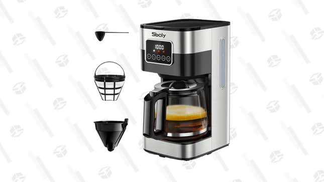 Sboly Stainless Steel 10-Cup Drip Coffee Maker | $37 | StackSocial