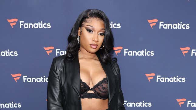 Megan Thee Stallion attends the Fanatics Super Bowl Party at 3Labs on February 12, 2022 in Culver City, California.