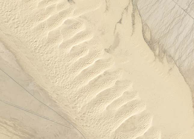 Image for article titled The abstract beauty of dunes seen from space