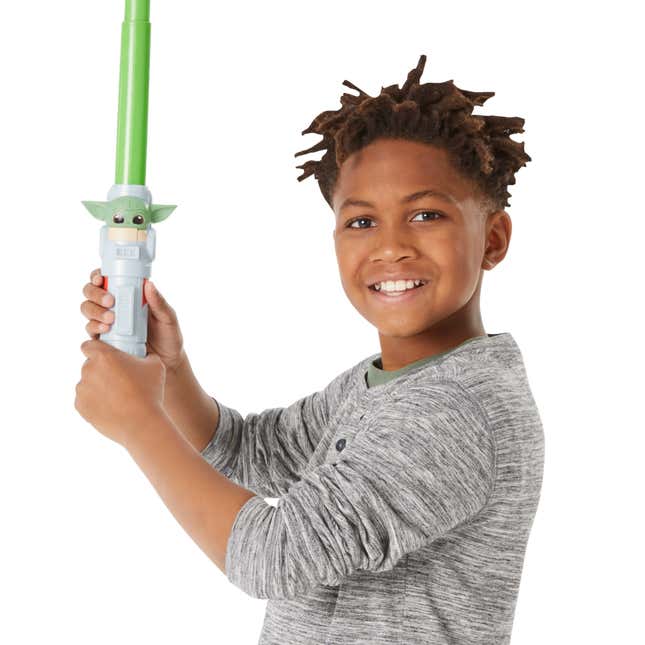 Image for article titled New Star Wars Toys From Hasbro Turn Baby Yoda Into a Lightsaber, and More