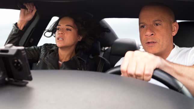Michelle Rodriguez and Vin Diesel in Fast X 