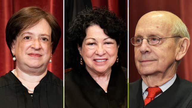 Image for article titled Liberal Justices Deliver Blistering Dissent on Roe: Supreme Court Says &#39;a Woman Has No Rights to Speak Of&#39;