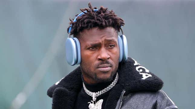 Antonio Brown told to 'get off' field at Albany game - but officials didn't  realize why he was there