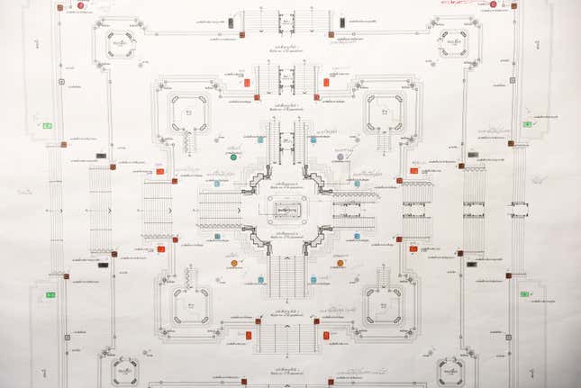 Crematorium layout.
