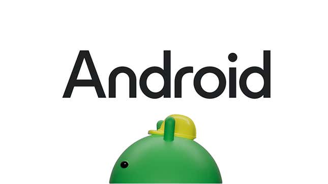 A photo of the new Android rebrand