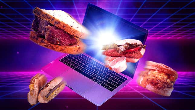 Image for article titled Rotating Sandwiches and the Weird Internet of Yesteryear