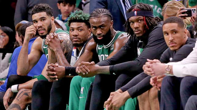 Image for article titled Boston Fan Doesn’t Have Slurs To Describe Disappointment In Celtics