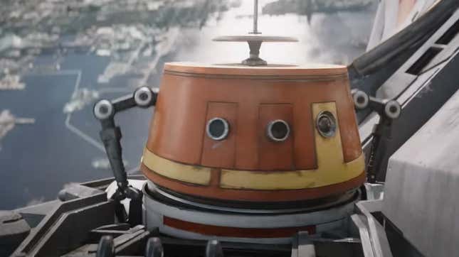 Image for article titled This New Ahsoka Clip Finally Brings the Chopper Chaos