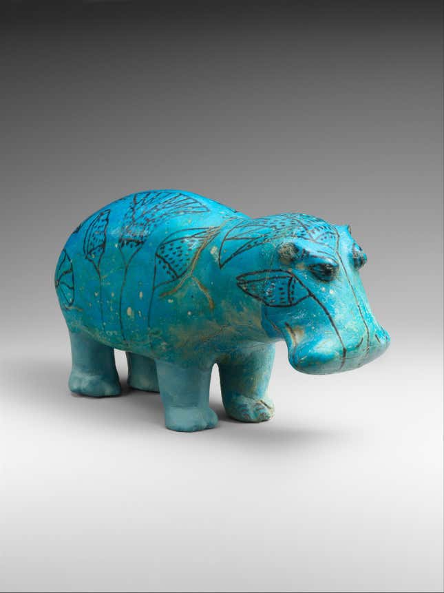 Standing Hippopotamus Middle Kingdom Egypt