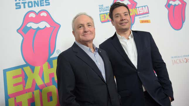 Lorne Michaels and Jimmy Fallon