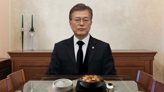 Image for article titled South Korean President Eats Full, Balanced Meal In Show Of Strength Against North