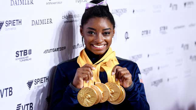 Image for article titled Simone Biles Landed a Yurchenko Double Pike, Which Is an Incredibly Big Deal