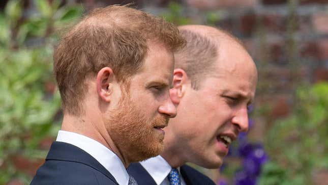 Image for article titled Prince Harry Claims William &#39;Knocked Me to the Floor&#39; During Spat About Meghan