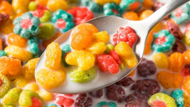 Fruity breakfast cereal