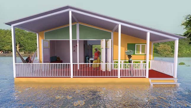An artist’s impression in the wet season.