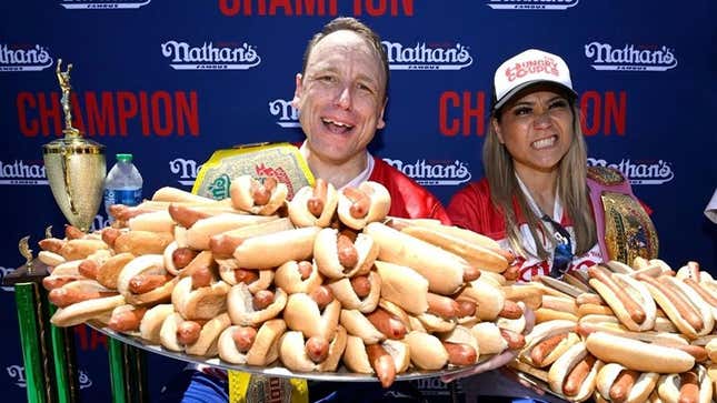 Image for article titled How to Watch the 2023 Nathan’s Famous Hot Dog Eating Contest
