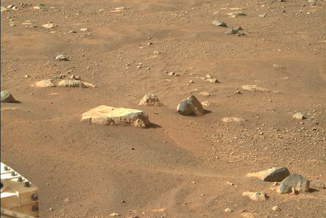 Rocks on Mars.