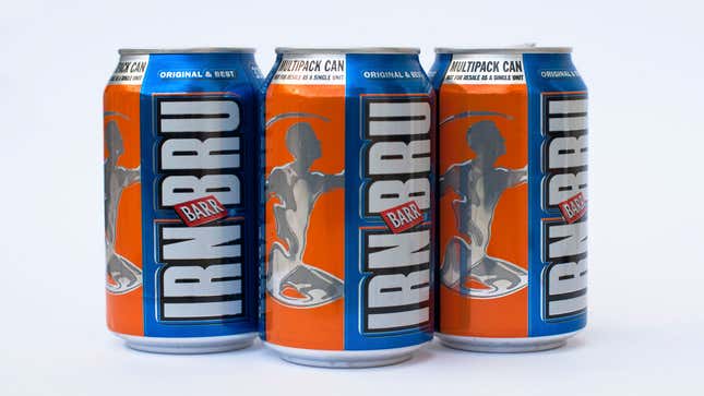 Image for article titled Scottish soda Irn-Bru returns to “old and unimproved” formula