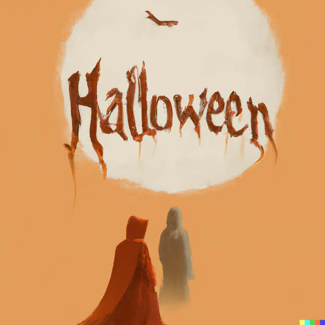 Image for article titled We Asked Dall-E to Re-Imagine 11 Legendary Halloween Movie Posters