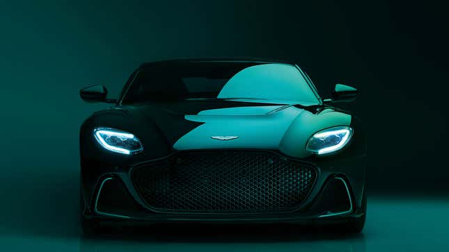 A photo of the front grille on the Aston Martin DBS 770 Ultimate.