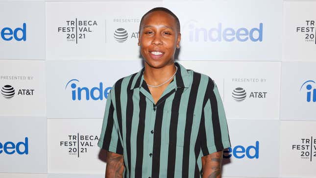 Lena Waithe at the premiere of the Indeed ‘Rising Voices’ at Tribeca Film Festival at Pier 76 on June 16, 2021 in New York City