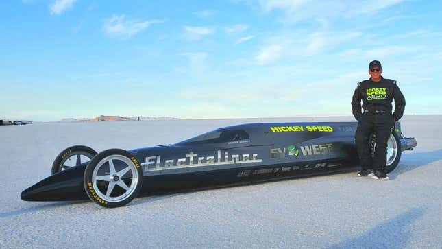 Image for article titled The EV West Electraliner Set A Bonneville Electric Speed Record At 218.2 MPH (Update: They Went Faster)