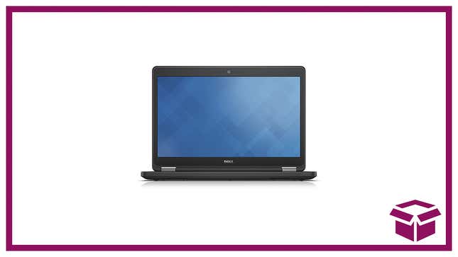 Dell Latitude E5450 laptop on a white field. 