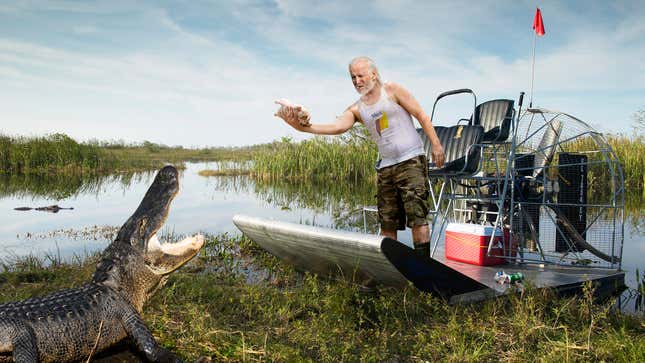 Former Vice President Joe Biden is reportedly content in the Everglades and doesn’t even mind occasional alligator bites as long as they “steer clear of the ol’ frank and beans.”