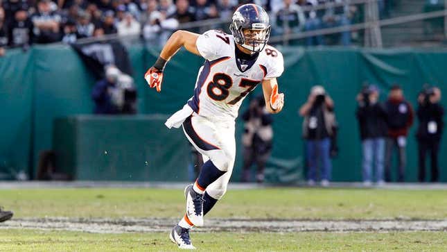 Image for article titled Broncos Receivers Keep Forgetting They Can Run Farther Than 5 Yards Downfield On Passing Plays
