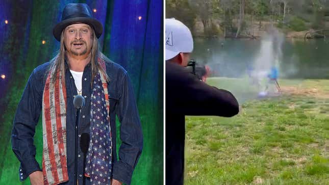 Image for article titled Kid Rock Drinks Bud Light at Concert Months After Canceling It With a Rifle