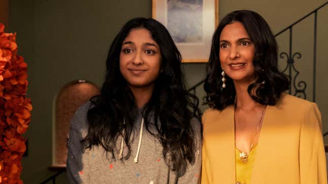 Maitreyi Ramakrishnan and Poorna Jagannathan in Never Have I Ever season two