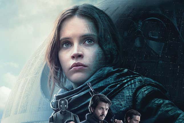 Main poster for Disney's Rogue One: A Star Wars Story. 