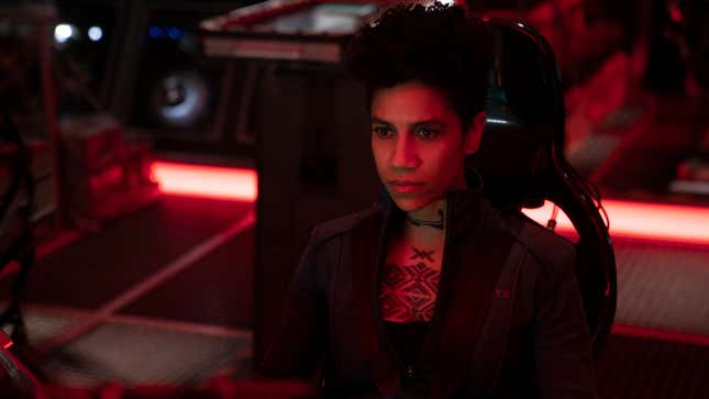 Naomi looking pensive in an shot also not from this week’s episode.