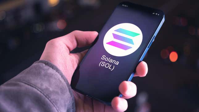 A solana cryptocurrency wallet