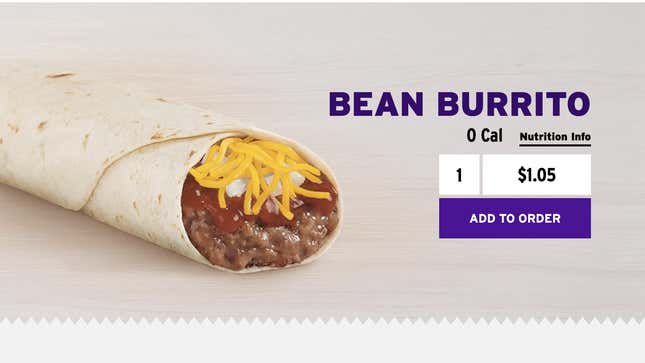 Image for article titled We Found a Secret Way to Score a Discount Taco Bell Burrito