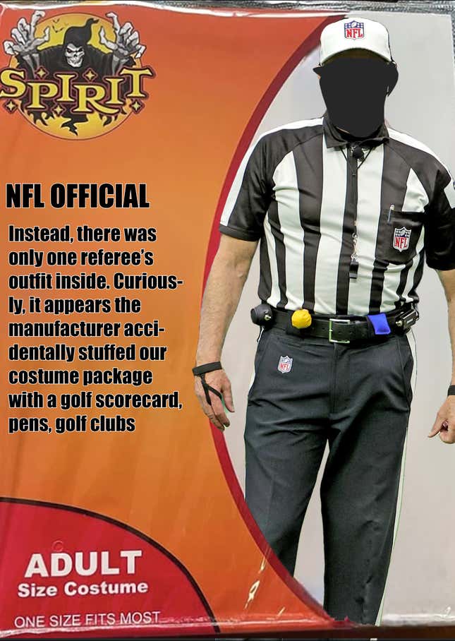 nfl referee halloween costume